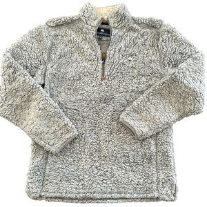 Southern Shirt Light Blue Sherpa 1/4 Zip Sweater